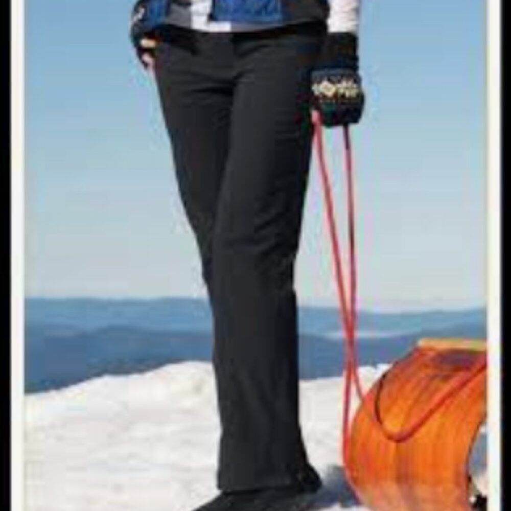 SAHALIE Green/Gray Fleece Lined Outdoor Hiking Camping Pants Size 12